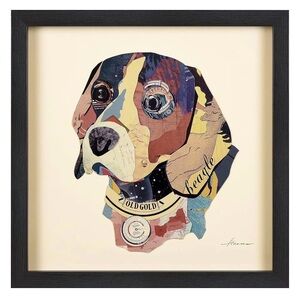 Empire Art Direct Beagle Dimensional Collage Wall Art by Alex Zeng